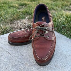 Mens Earth shoes size 11 brown leather upper lace up Casual shoes Harbor